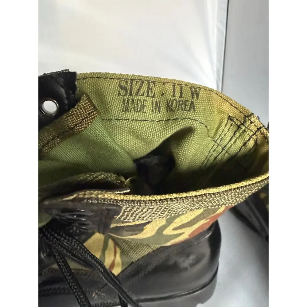 Vintage Camo Jungle GI Style Boots Mens Sz 11W Never worn